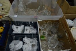 Quantity of glassware.