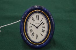 A Cartier desk clock.