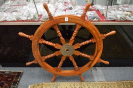 Reproduction ships wheel.