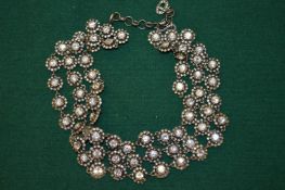 A Christian Dior diamante choker.