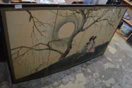 Japanese folding screen.