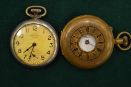 Two pocket watches.