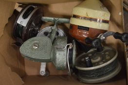 Various fishing reels.