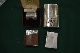 Various lighters, hand warmer etc.