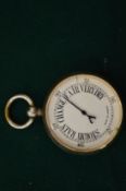 A pocket barometer.