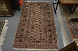 A modern Persian style bokhara rug, 155cm x 92cm.