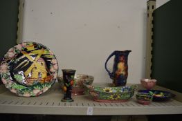 A small group of Maling lustre ware.