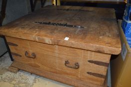 Large pine coffee table/storage box.