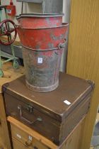 Firemans buckets, hat box etc.