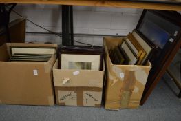 A large quantity of paintings and prints.