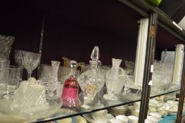 A quantity of decorative and household glassware.