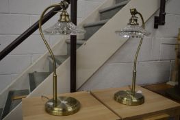A pair of stylish table lamps.
