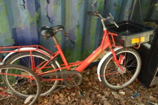A Royal Mail bicycle.