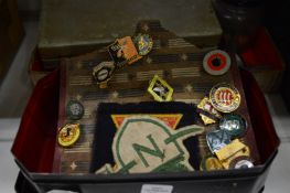 Bowling badges and other items.