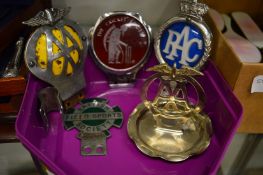 AA car badges and other items.