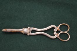 Pair of plated grape scissors.