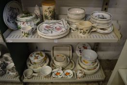 A quantity of Portmeirion Botanic Garden and other dinnerware.