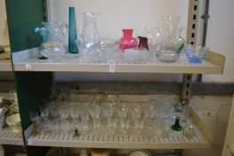 Quantity of decorative and household glassware.