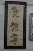 30A Chinese scroll painting, framed and glazed.