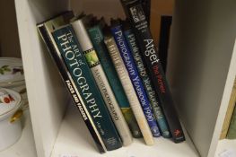 Small group of photography books.