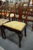 An 18th century mahogany single dining chair.