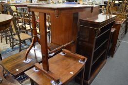 A Victorian mahogany rectangular occasional table.