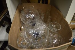 A quantity of glassware.