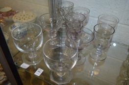 A collection of 19th century and later rummers.