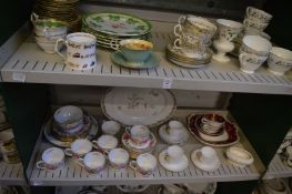 Various part tea services and other decorative china.