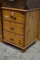Pine bedside chest.