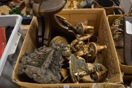 Various wall brackets, light fittings.