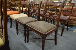 A good pair of 19th century mahogany dining chairs with drop-in seats.