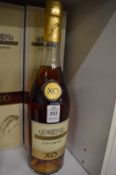 A bottle of Rastignac XO cognac.