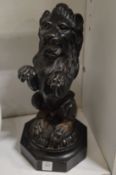 A good cast iron model of a lion rampant.
