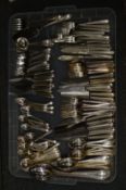 An eight place bead pattern canteen of cutlery.