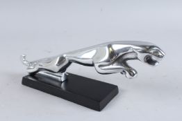 A JAGUAR CHROME CAR MASCOT. 12ins high.