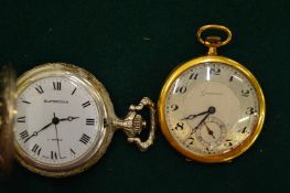 TWO POCKET WATCHES.