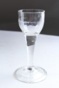 A SMALL GEORGIAN WINE GLASS. 5ins high.