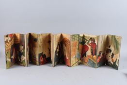 A CHINESE FOLDING EROTIC BOOK.