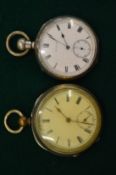TWO POCKET WATCHES.