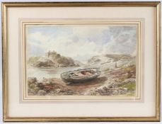 CORNELIUS VARLEY (1781-1873) 'A Peter Boat called Tryall owned by W.Tappy drawn up on shore'
