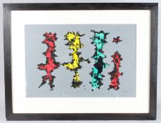 WILLIAM GEAR RA FRSA FBSA (1915-1997) 'Family outing' Acrylic on panel signed and dated '91 35cm x