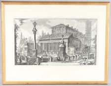AFTER FRANCESCO PIRANESI (1758-1810) Veduta della basilica San Lorenzo fuor delle mura, etching,