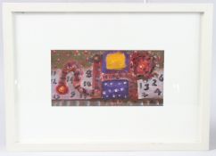 ALAN DAVIE (1920-2014) 'Untitled OG 4020 2012' oil on paper, signed and dated, Gimpel Fils Gallery