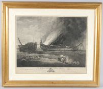 J CALDWALL AFTER GEORGE CARTER 'The Engagement between the Quebec Frigate, Capt. George Farmer and