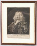 JAMES Mc ARDELL (b1729) AFTER WILLIAM HOGARTH (1697-1764) Portrait of Captain Thomas Coram,
