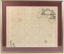 GRENVILLE COLLINS. Map of the Isles of Scilly and the far south west of Cornwall, 17th century