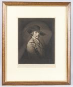 JAMES WARD AFTER JOSEPH WRIGHT OF DERBY, Portrait of the artist Joseph Wright Esq, mezzotint,