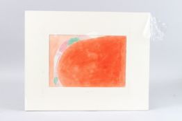 GARY WRAGG (b.1946) 'Composition #9 August 1968' watercolour, Alan Wheatley Art Gallery label verso,