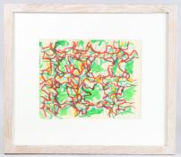 JOHN BARNICOAT (1924-2013 Untitled, mixed media, inscribed and dated '98, 19.5cm x 25.5cm